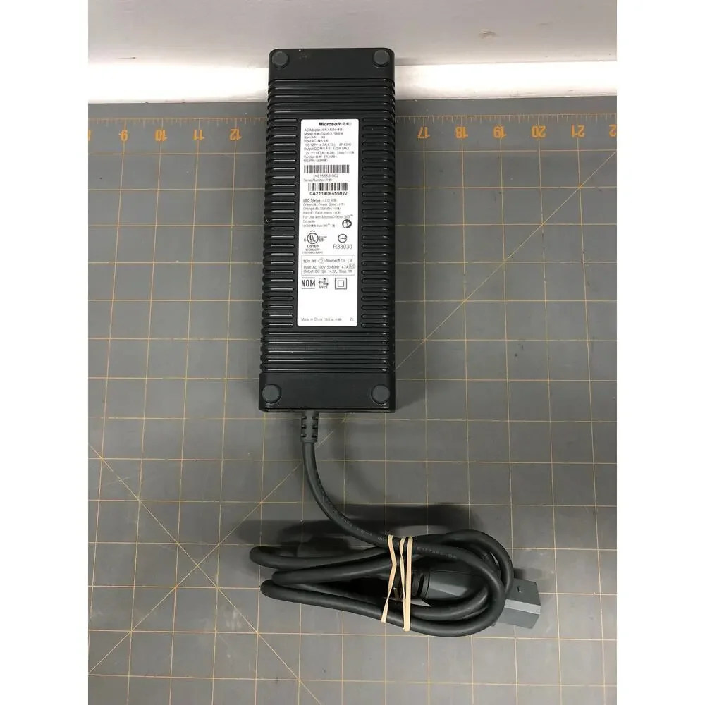 Genuine Microsoft Original Xbox 360 AC Adapter Power Supply Brick EADP-175ABA